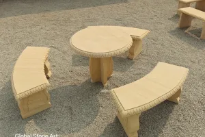 Garden Bench designs by Global Stone Art