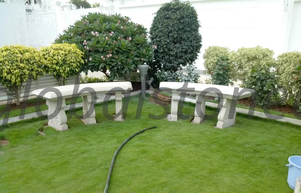 Natural Sandstone Garden Benches for Lawn Seating
