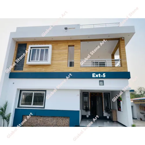 Exterior Stone Wall Cladding for Modern Home Elevation