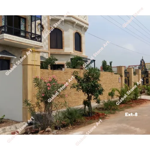 Yellow Sandstone Brick Cladding for Compound & Boundary Walls